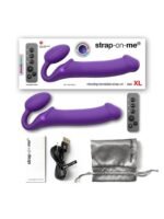 Strap-on-Me - Stroppeløs Strap On med Vibrering - X-Large - Lilla - Bilde 4