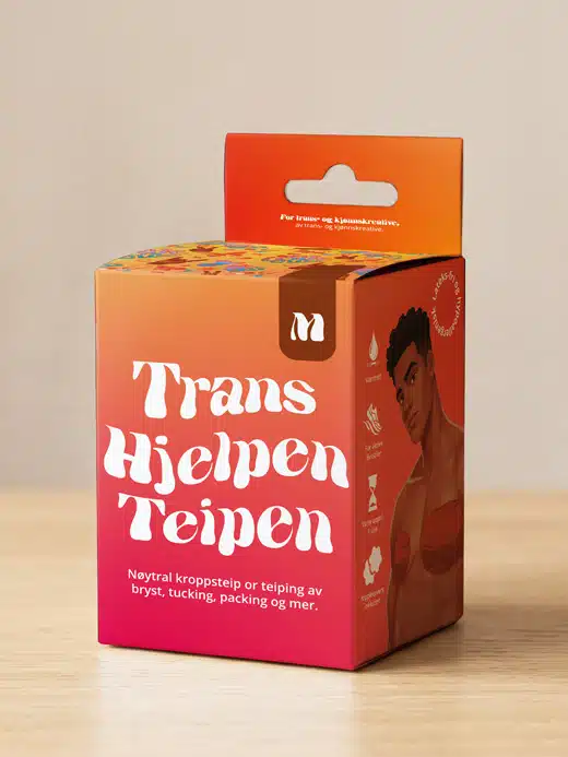 TRTMBRU-Transhjelpen-teipen-Medium-Brun-01 Transhjelpen Teipen – Medium – 4″ – Brun - Bilde 1