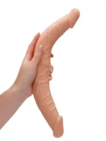 Realrock - 14" dobbeldildo - lys hudfarge - 36 cm - Bilde 7