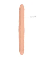 Realrock - 14" dobbeldildo - lys hudfarge - 36 cm - Bilde 5
