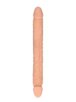 Realrock - 14" dobbeldildo - lys hudfarge - 36 cm - Bilde 3
