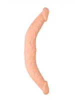 Realrock - 14" dobbeldildo - lys hudfarge - 36 cm