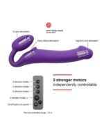Strap-on-Me - Stroppeløs Strap On med Vibrering - Medium - Lilla - Bilde 5