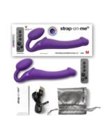 Strap-on-Me - Stroppeløs Strap On med Vibrering - Medium - Lilla - Bilde 8
