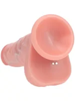 Realrock - Dual Density Vibrator Dildo med thrusting - 7"/17,8cm - Beige - Bilde 5
