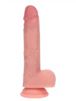 Realrock - Dual Density Vibrator Dildo med thrusting - 7"/17,8cm - Beige - Bilde 3
